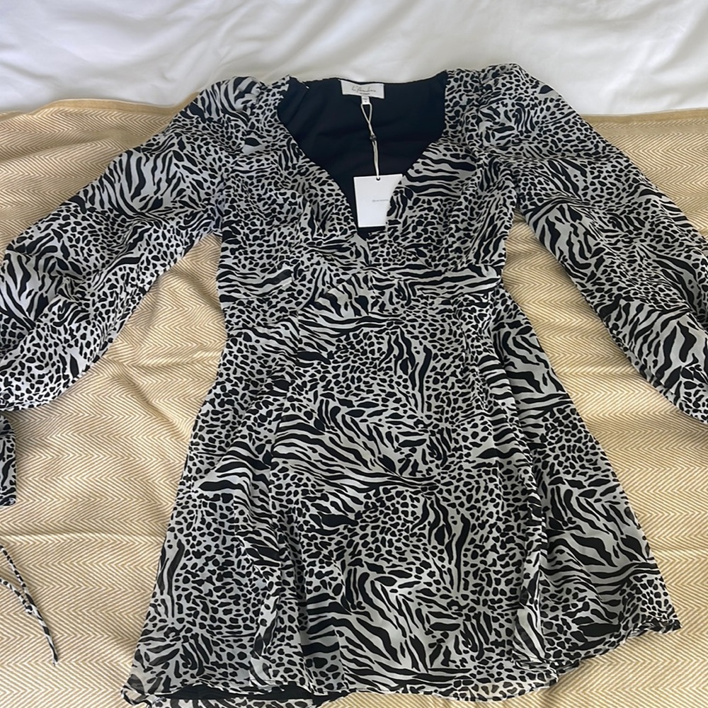 L’Academie Animal Print Dress
